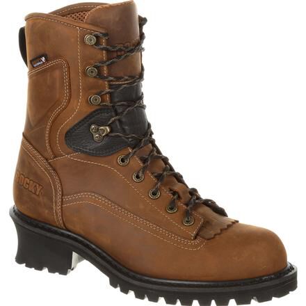 Rocky Sawblade 8 Inch Composite Toe Logger Men s Waterproof Logger Work Boots
