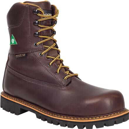 Steel toe puncture resistant work boots top