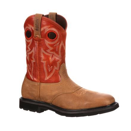 Rocky Farmstead Steel Toe Western Boot RKYW047