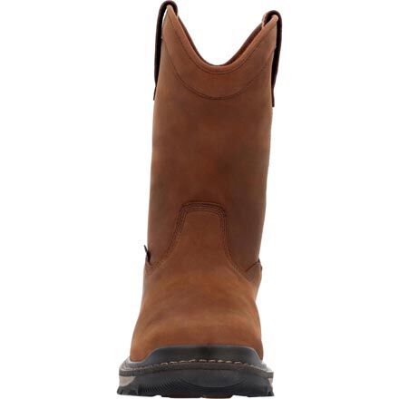 Mens waterproof pull on hot sale work boots