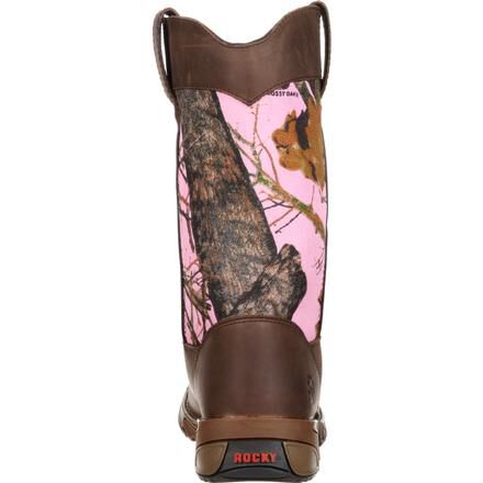 Pink camo work boots shop