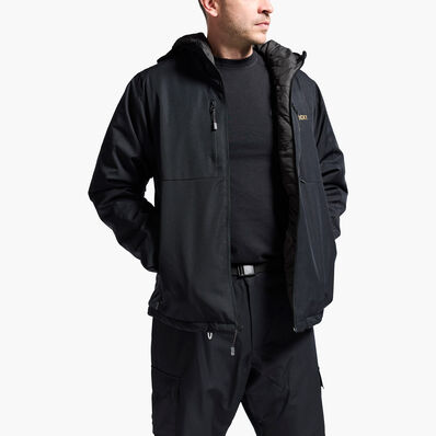 Rocky Rugged 80G Insulated Hooded Jacket, BLACK, large