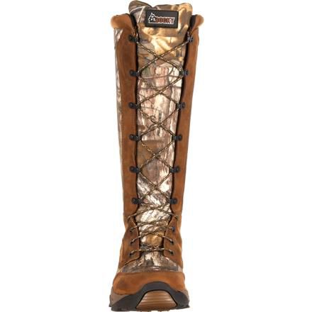 Lace up snake shop boots