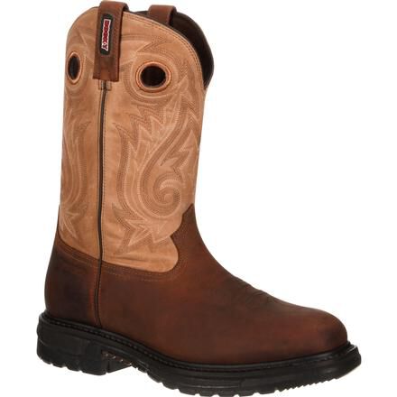 Insulated western work boots hotsell