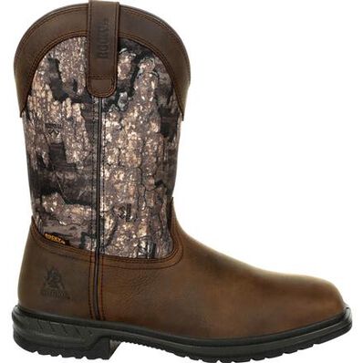 Rocky Worksmart: Insulated Square Toe Waterproof Western Boot, RKW0326