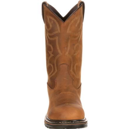 Rocky R1108M-09 Original Ride Brown Leather Soft Toe Unlined 10" Size 9 M Boot