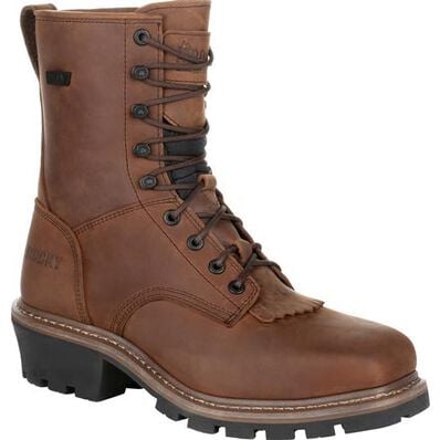 Rocky Square Toe Logger Waterproof Work Boot, , large