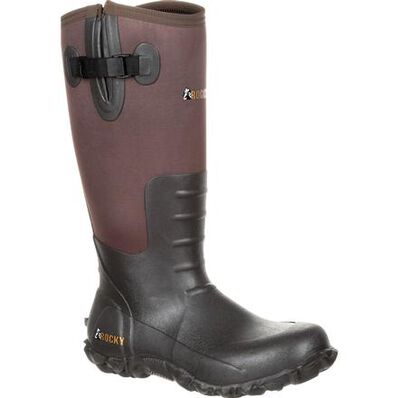 Rocky Core Brown Rubber Waterproof Outdoor Boot, , large