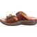 4EurSole Golden Day Women's Brown Leather Slide, , large