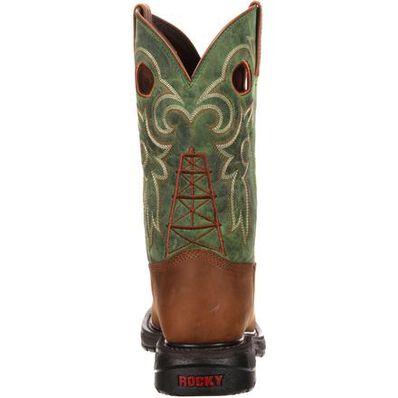 Rocky Original Ride Steel Toe Western Boot, , large