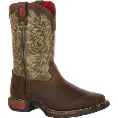 Rocky Little Kid Long Range Square Toe Western Boot, , large