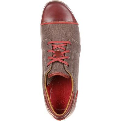 4EurSole Rococo Women's Chocolate Low Wedge Lacer Shoe, , large