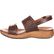 4EurSole Sprightly Women's Brown Low Wedge Slingback Sandal, , large