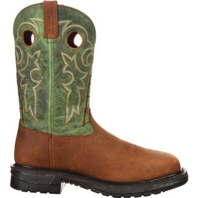 Rocky Original Ride Steel Toe Western Boot, , large