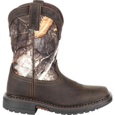 Rocky Kids' Ride FLX Waterproof Western Boot, , large