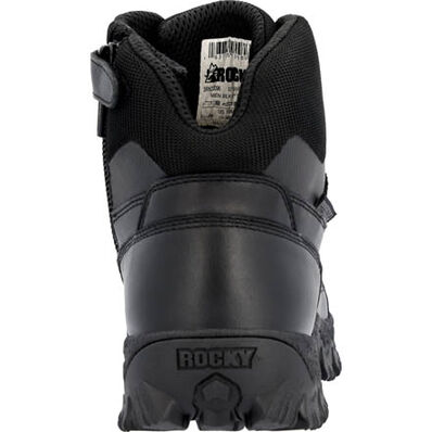 Rocky Alpha Tec 6" Black Side Zip Waterproof Public Service Boot, , large