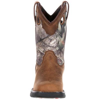 Rocky LT Big Kids' Waterproof Camo Western Boot, , large
