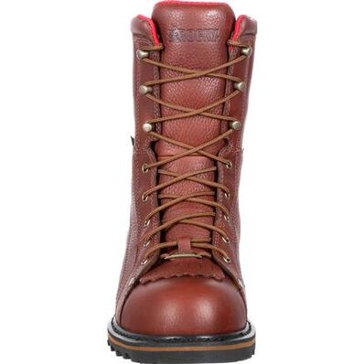 Rocky Three Cut Logger Steel Toe Waterproof Work Boot, , large