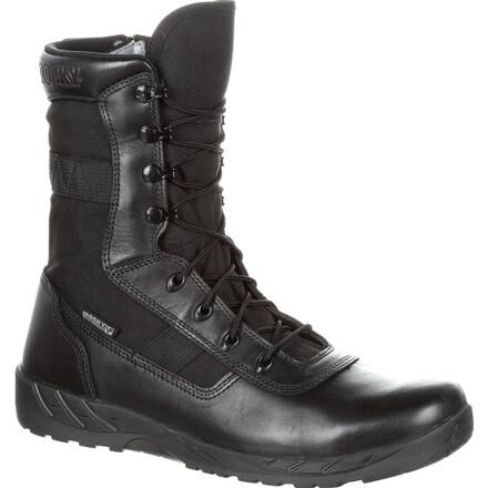 Rocky C7 Zipper Waterproof Black Public Service Boots RKD0036