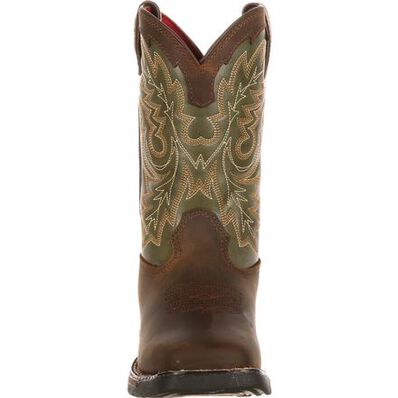 Rocky Little Kid Long Range Square Toe Western Boot, , large