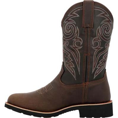 Rocky MonoCrepe 12” Steel Toe Western Boot, , large