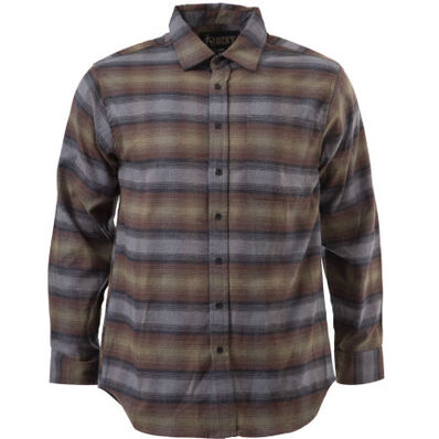 Rocky Rugged Cotton Flannel Shirt, MOSS, large