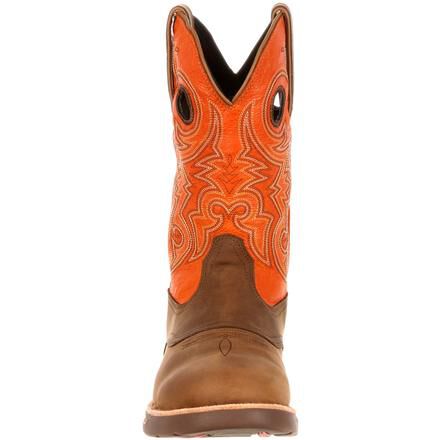 Rocky LT Men s Waterproof Brown Orange Saddle Western Boot