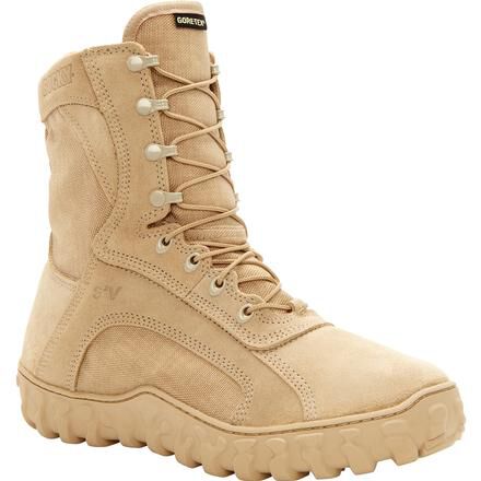 Rocky S2V  TACTICAL MILITARY BOOT Desert Tan Regular and wide sizes. 