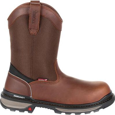Rocky Rams Horn Waterproof Composite Toe Pull-On Work Boot, , large