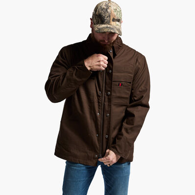Rocky Worksmart Collared Ranch Coat, Demitasse, large