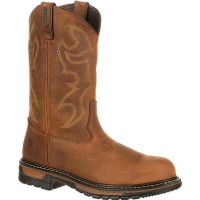 Rocky Original Ride Branson Steel Toe Waterproof Western Boots, , large