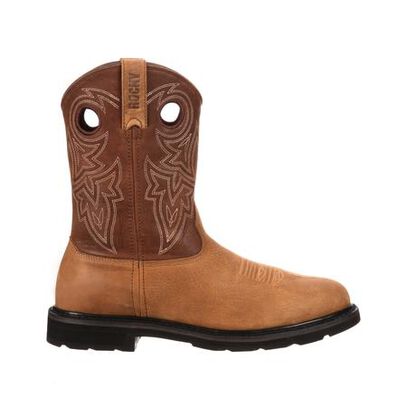 Rocky Farmstead Steel Toe Western Boot, , large