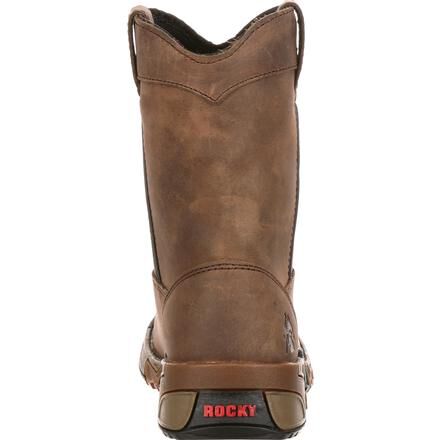 Boys pull shop on work boots