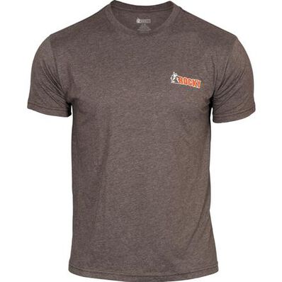 Rocky Logo T-Shirt, BROWN, large