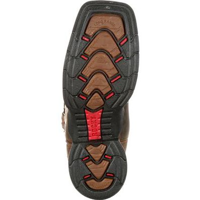 Rocky Little Kid Long Range Square Toe Western Boot, , large
