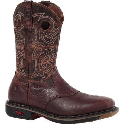 Rocky Ride Steel Toe Western Work Boot, , large
