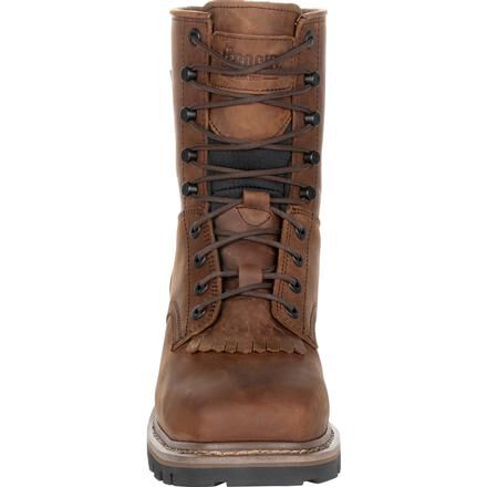 Waterproof square toe work boots top