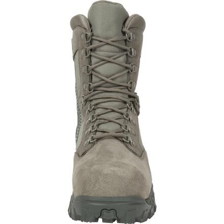 Sage green composite toe boots hot sale