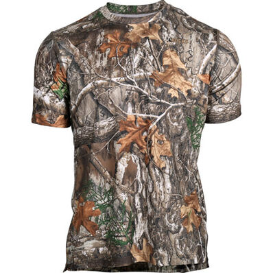 Rocky Camo Short-Sleeve Performance Tee Shirt, Realtree Edge, large