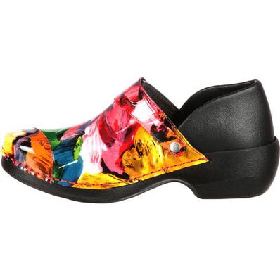 4EurSole Inspire Me Women's Patent Print Clog, , large