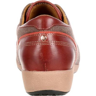 4EurSole Rococo Women's Chocolate Low Wedge Lacer Shoe, , large