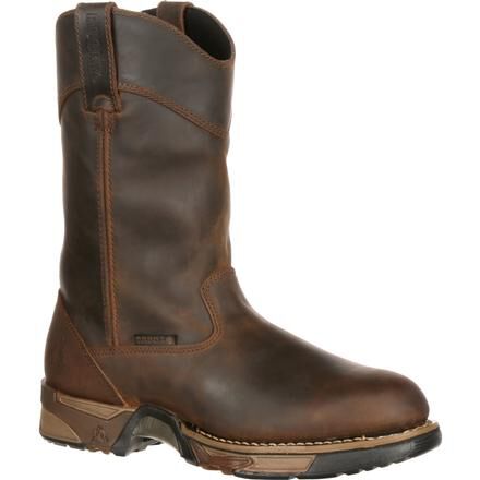 Rocky Men s Steel Toe Waterproof Pull On Work Boot 6639