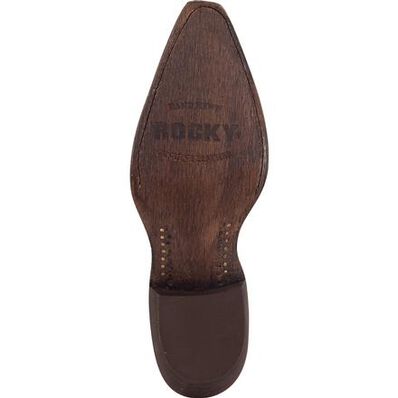 Rocky HandHewn Women's Snip Toe Western Boot, , large