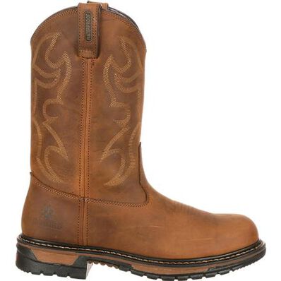 Rocky Original Ride Branson Steel Toe Waterproof Western Boots, , large