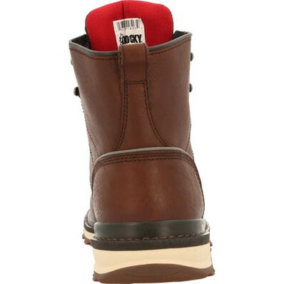 Rocky Rams Horn Unlined Brown Work Wedge, , large