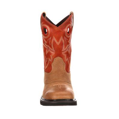 Rocky Farmstead Steel Toe Western Boot, , large