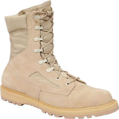 Rocky Desert Tan Steel Toe Military Boots, style #R6008