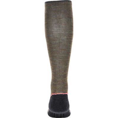 Rocky Outback Hiking Over the Calf Sock, Loden(Green), large