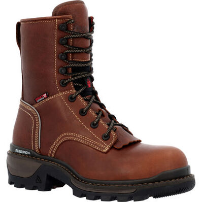 Rocky Rams Horn Logger Waterproof Composite Toe Work Boot, , large