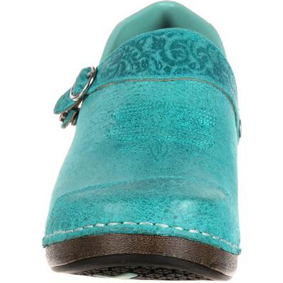 4EurSole Inspire Me Women's Western Embellished Leather Clog, , large
